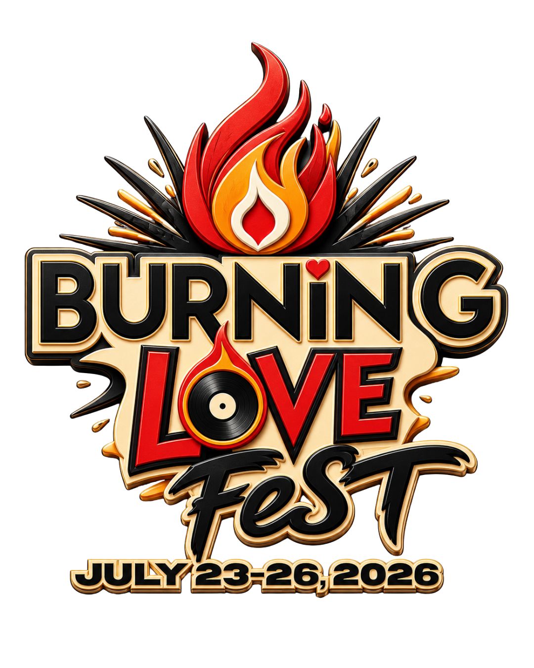 Burning Love Fest 2026 Official T-Shirt