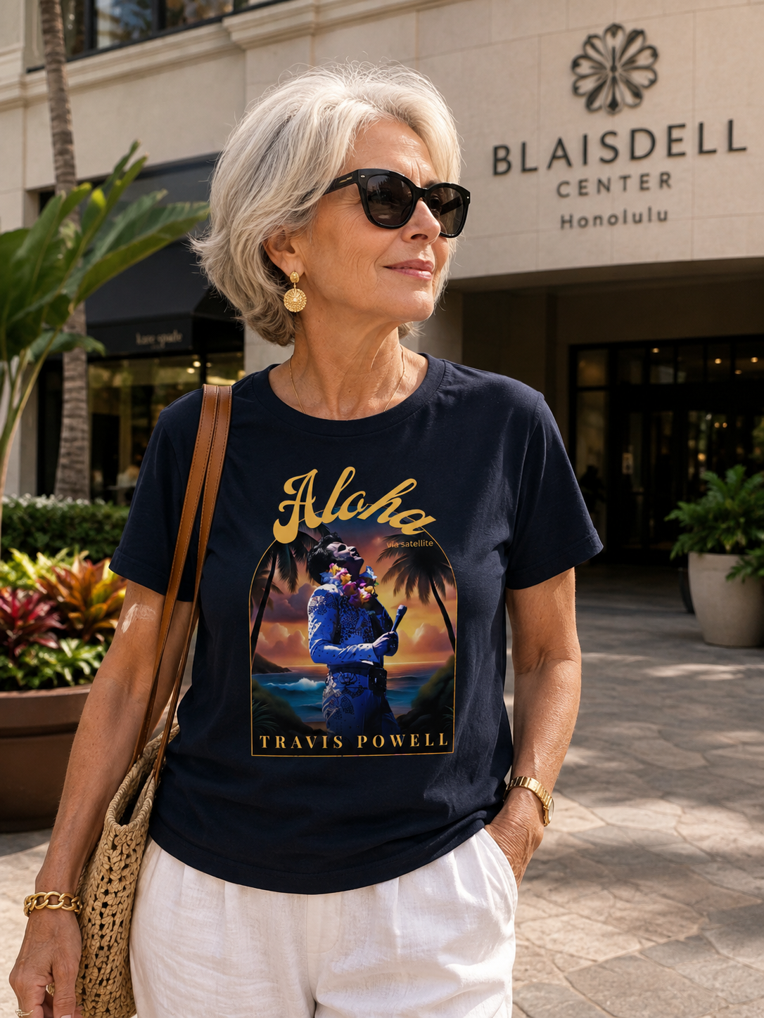 travis powell aloha tshirt elvis presley tribute