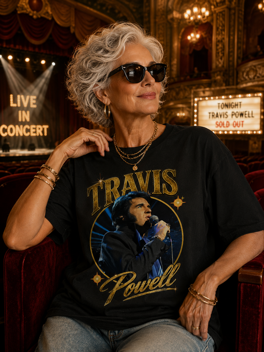 travis powell concert tshirt elvis presley tribute 5
